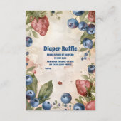 Wasserfarbe Berry Sweet Baby Duschvorrichtung Diap Begleitkarte (Vorderseite)