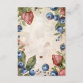 Wasserfarbe Berry Sweet Baby Duschvorrichtung Diap Begleitkarte (Rückseite)