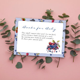 Wasserfarbe Berry Sweet Blueberries Babydusche Begleitkarte