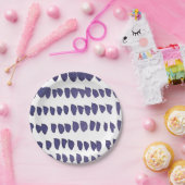 Wasserfarbe beschmutzt Papierplatte Pappteller (Party)