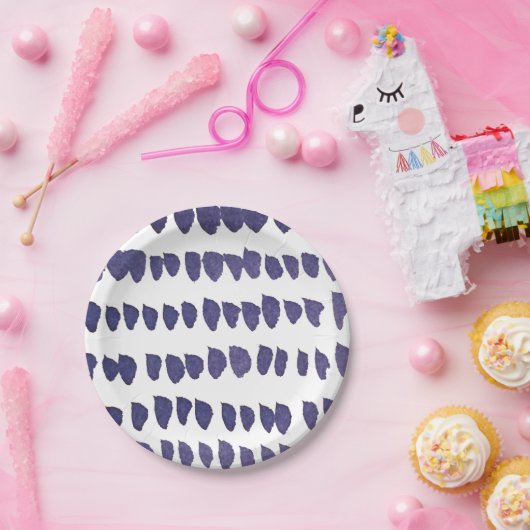 Wasserfarbe beschmutzt Papierplatte Pappteller (Party)