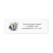 Wasserfarbe Bichon Frise Family (Vorne)