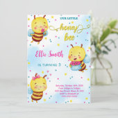 Wasserfarbe Biene Einladung (Stehend Vorderseite)