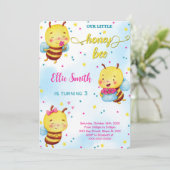 Wasserfarbe Biene Einladung (Stehend Vorderseite)