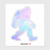 Wasserfarbe Bigfoot Aufkleber (Blatt)