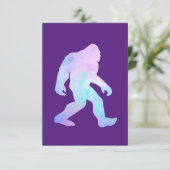 Wasserfarbe Bigfoot Begleitkarte (Stehend Vorderseite)