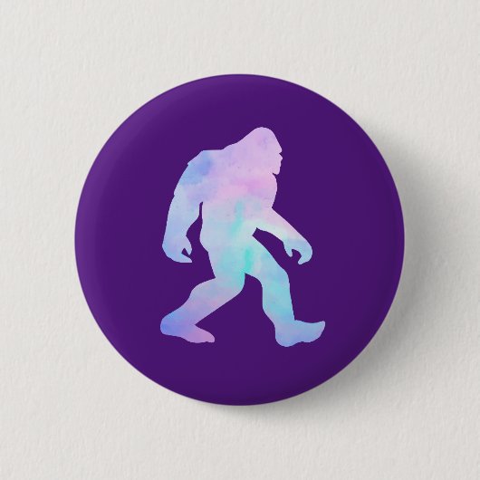 Wasserfarbe Bigfoot Button (Vorderseite)
