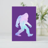 Wasserfarbe Bigfoot Einladung (Stehend Vorderseite)