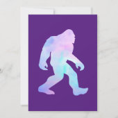 Wasserfarbe Bigfoot Einladung (Vorderseite)