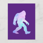 Wasserfarbe Bigfoot Einladungspostkarte (Vorderseite)