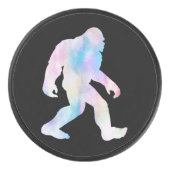 Wasserfarbe Bigfoot Eishockey Puck (Vorderseite)