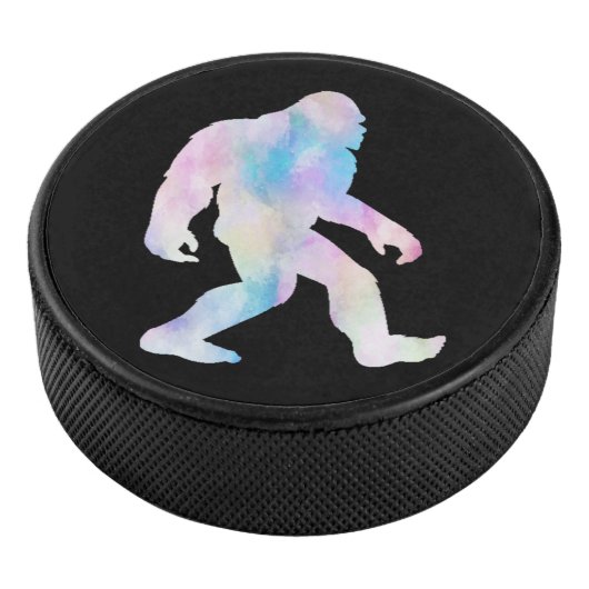 Wasserfarbe Bigfoot Eishockey Puck (3/4)