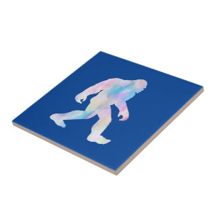 Wasserfarbe Bigfoot Fliese