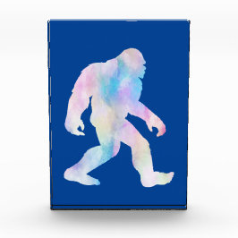 Wasserfarbe Bigfoot Fotoblock