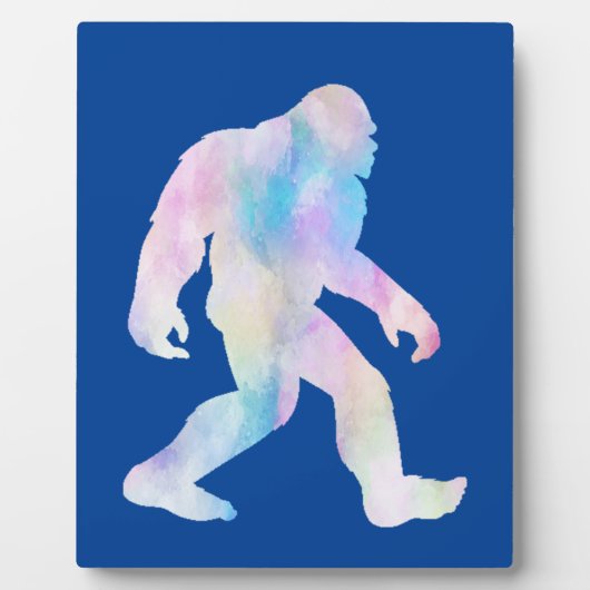 Wasserfarbe Bigfoot Fotoplatte (Vorderseite)