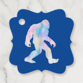 Wasserfarbe Bigfoot Geschenkanhänger (Vorderseite)