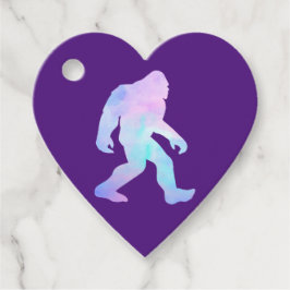 Wasserfarbe Bigfoot Geschenkanhänger
