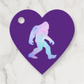 Wasserfarbe Bigfoot Geschenkanhänger (Vorderseite)