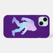 Wasserfarbe Bigfoot iPhone 15 Hülle (Rückseite (Horizontal))