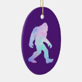 Wasserfarbe Bigfoot Keramik Ornament (Rechts)
