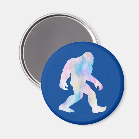 Wasserfarbe Bigfoot Magnet (Vorderseite/Rückseite)