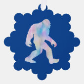 Wasserfarbe Bigfoot Ornament Karte (Vorderseite)