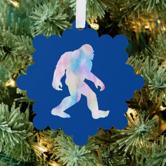 Wasserfarbe Bigfoot Ornament Karte (Insitu (Baum))