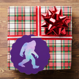 Wasserfarbe Bigfoot Ornament Karte