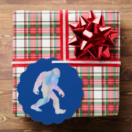 Wasserfarbe Bigfoot Ornament Karte