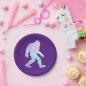 Wasserfarbe Bigfoot Pappteller (Party)