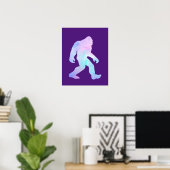 Wasserfarbe Bigfoot Poster (Heimbüro)