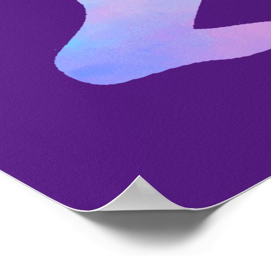 Wasserfarbe Bigfoot Poster (Ecke)