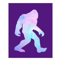 Wasserfarbe Bigfoot