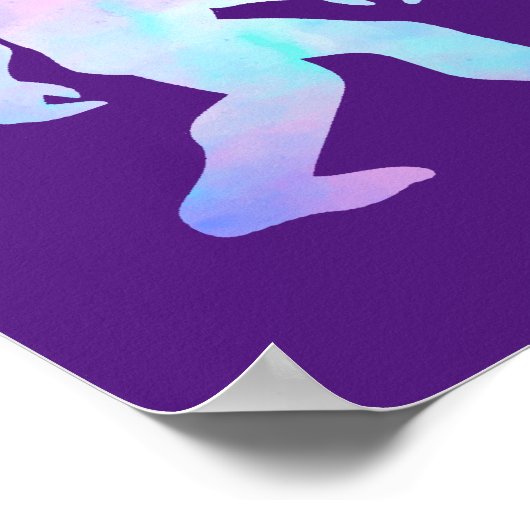 Wasserfarbe Bigfoot Poster (Ecke)