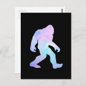 Wasserfarbe Bigfoot Postkarte (Vorne/Hinten)