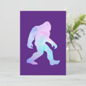 Wasserfarbe Bigfoot Save The Date (Stehend Vorderseite)