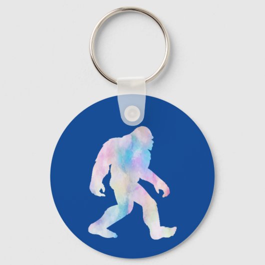Wasserfarbe Bigfoot Schlüsselanhänger (Vorderseite)