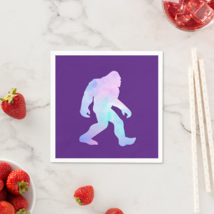 Wasserfarbe Bigfoot Serviette
