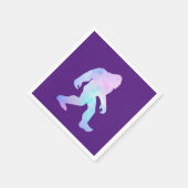 Wasserfarbe Bigfoot Serviette (Ecke)