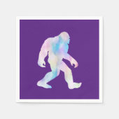 Wasserfarbe Bigfoot Serviette (Vorderseite)