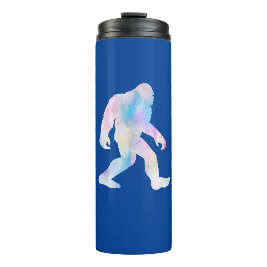 Wasserfarbe Bigfoot Thermosbecher (Vorderseite)