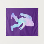 Wasserfarbe Bigfoot Wandteppich (Vorderseite (Horizontal))