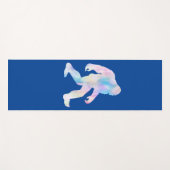 Wasserfarbe Bigfoot Yogamatte (Vorderseite (Horizontal))