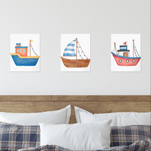 Wasserfarbe Bilderwand Sets (Schlafzimmer)