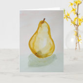 Wasserfarbe-Birnen-Gruß-Karte Karte (Gelbe Blume)