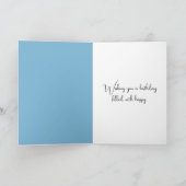 Wasserfarbe Birthday Beach Dahlias Karte (Innenseite)