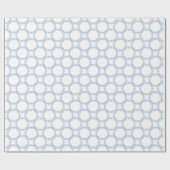 Wasserfarbe Blau Designer Schneeflocke Geschenkpapier (Flach)