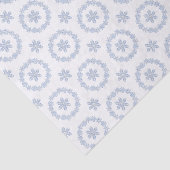 Wasserfarbe Blau Designer Schneeflocke Seidenpapier (Ausschnitt)