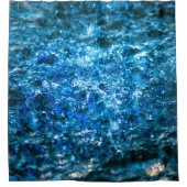 Wasserfarbe - Blau Duschvorhang (Vorderseite)