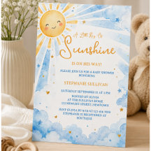 Wasserfarbe Blau & Gold Baby Boy Baby Shower